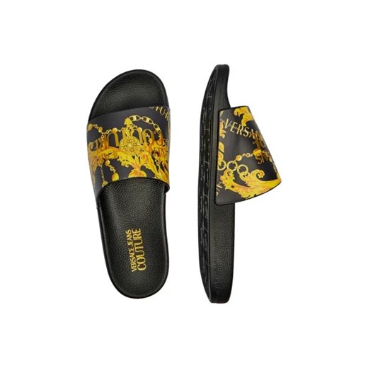 Klapki męskie Versace Jeans z tworzywa sztucznego na lato 