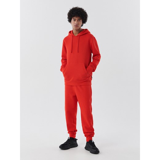 Cropp - Czerwona bluza z kapturem - czerwony Cropp L wyprzedaż Cropp