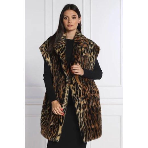TWINSET Futrzany Bezrękawnik GILET | Regular Fit ze sklepu Gomez Fashion Store w kategorii Kamizelki damskie - zdjęcie 173695564