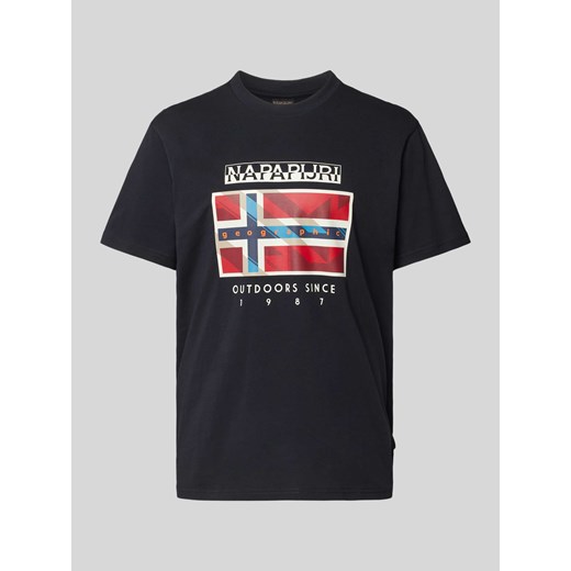 T-shirt z okrągłym dekoltem model 'BIG FLAG’ ze sklepu Peek&Cloppenburg  w kategorii T-shirty męskie - zdjęcie 173696630