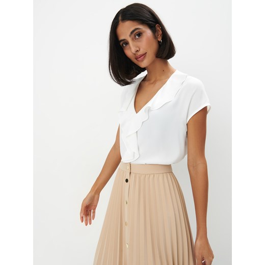 Mohito - Bluzka z falbanami - biały Mohito 32 Mohito