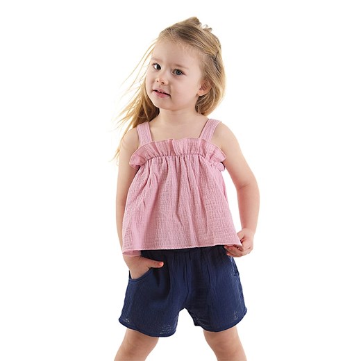 Denokids 2-częściowy zestaw &quot;Frilled Muslin&quot; w kolorze jasnoróżowo-granatowym ze sklepu Limango Polska w kategorii Odzież dla niemowląt - zdjęcie 173701783