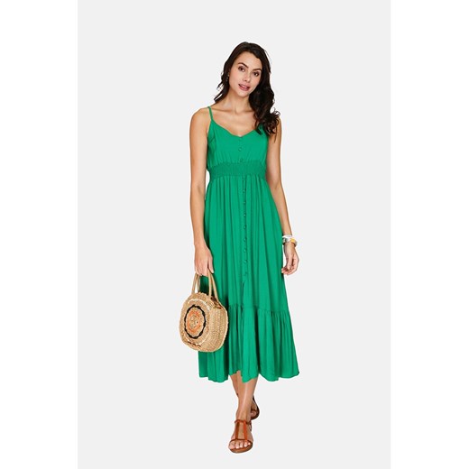 ASSUILI Sukienka w kolorze zielonym ze sklepu Limango Polska w kategorii Sukienki - zdjęcie 173701933