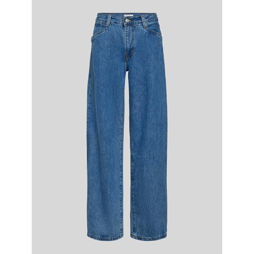 Jeansy z szerokimi nogawkami o kroju baggy i 5 kieszeniami ze sklepu Peek&Cloppenburg  w kategorii Jeansy damskie - zdjęcie 173705380
