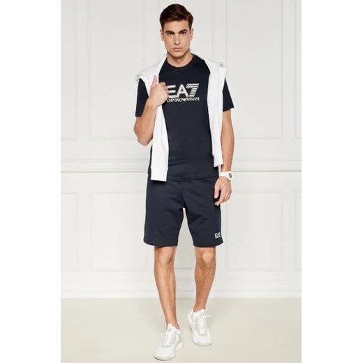 T-shirt męski Emporio Armani granatowy z krótkim rękawem