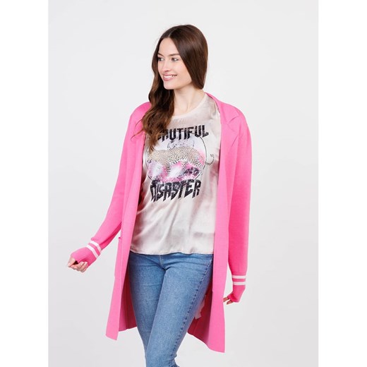 KEY LARGO Kardigan &quot;College&quot; w kolorze różowym ze sklepu Limango Polska w kategorii Swetry damskie - zdjęcie 173707094