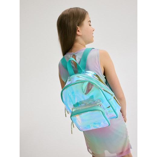 Reserved - Holograficzny plecak z ruchomą aplikacją - wielobarwny ze sklepu Reserved w kategorii Plecaki dla dzieci - zdjęcie 173709914