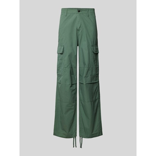 Spodnie cargo o kroju regular fit ze szlufkami na pasek ze sklepu Peek&Cloppenburg  w kategorii Spodnie męskie - zdjęcie 173710484
