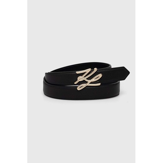 Karl Lagerfeld pasek damski kolor czarny 245W3104 ze sklepu ANSWEAR.com w kategorii Paski damskie - zdjęcie 173711671