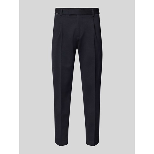 Spodnie do garnituru o kroju tapered fit w kant model ‘SALTO’ ze sklepu Peek&Cloppenburg  w kategorii Spodnie męskie - zdjęcie 173711934