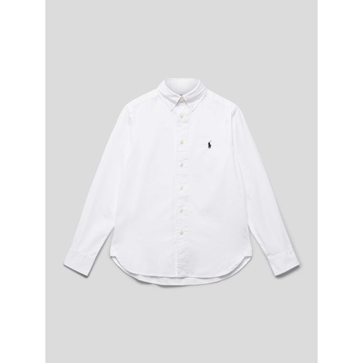 Koszula casualowa o kroju slim fit z kołnierzykiem typu button down ze sklepu Peek&Cloppenburg  w kategorii Koszule chłopięce - zdjęcie 173711944