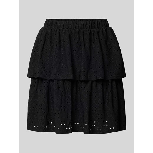 Spódnica mini z efektem stopniowania w kolorze białym ze sklepu Peek&Cloppenburg  w kategorii Spódnice - zdjęcie 173711982