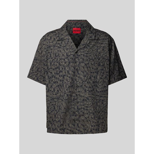 Koszula casualowa o kroju relaxed fit z nadrukiem z motywem na całej powierzchni model ‘Egeeno’ ze sklepu Peek&Cloppenburg  w kategorii Koszule męskie - zdjęcie 173712011