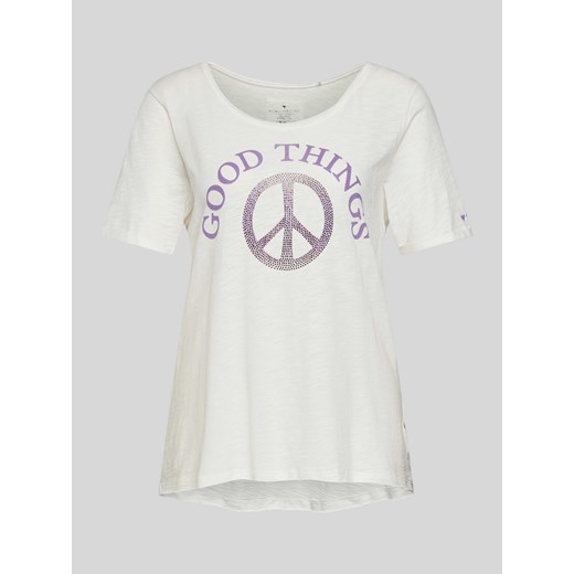 T-shirt z nadrukiem z napisem model ‘Charlina’ ze sklepu Peek&Cloppenburg  w kategorii Bluzki damskie - zdjęcie 173712043