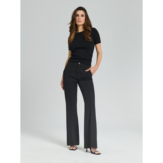 Sinsay - Koszulka z guzikami - czarny Sinsay M Sinsay