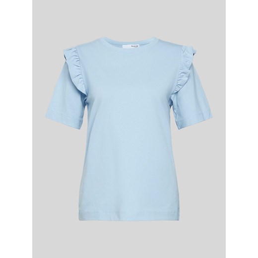 T-shirt z falbanami model ‘CILLEE’ ze sklepu Peek&Cloppenburg  w kategorii Bluzki damskie - zdjęcie 173714800