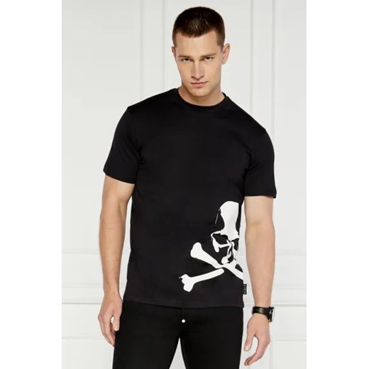 Philipp Plein T-shirt Skull&Bones | Regular Fit ze sklepu Gomez Fashion Store w kategorii T-shirty męskie - zdjęcie 173714903