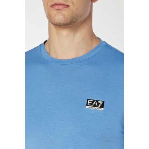 T-shirt męski niebieski Emporio Armani
