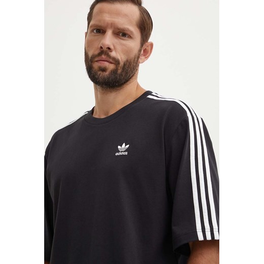 adidas Originals t-shirt bawełniany Oversize Tee męski kolor czarny z aplikacją IZ1832 ze sklepu ANSWEAR.com w kategorii T-shirty męskie - zdjęcie 173717730