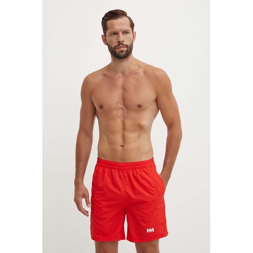 Helly Hansen szorty kąpielowe Calshot kolor czerwony 55693-222 ze sklepu ANSWEAR.com w kategorii Kąpielówki - zdjęcie 173717832