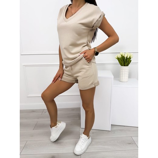 Cappuccino Komplet Bluzka + Spodenki Modnakiecka.pl 38 ModnaKiecka.pl