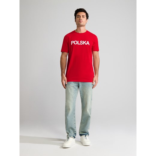Sinsay - Koszulka Polska - czerwony Sinsay 3XL Sinsay