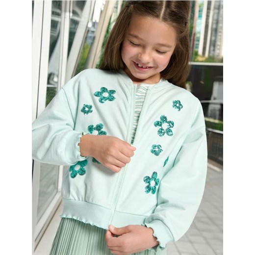 Sinsay - Bluza bomber - zielony Sinsay 110 Sinsay