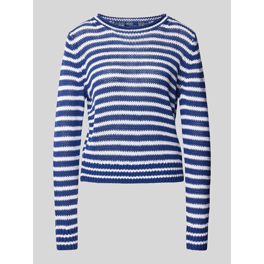 Sweter z dzianiny z okrągłym dekoltem ze sklepu Peek&Cloppenburg  w kategorii Swetry damskie - zdjęcie 173721861