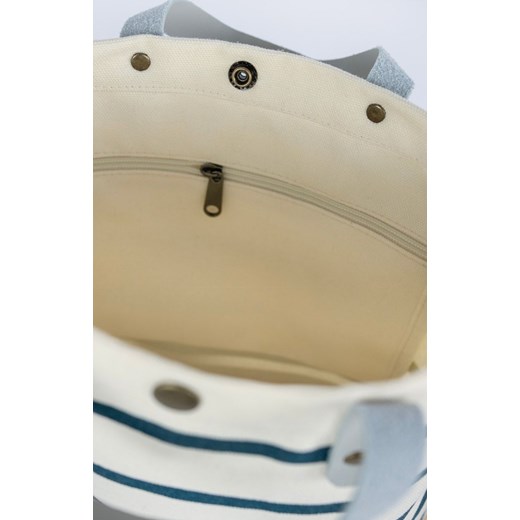 Bawełniana torba plażowa Casual stripes tr24176-1, Kolor biało-żółty, Rozmiar uniwersalny, Art of Polo ze sklepu Primodo w kategorii Torby letnie - zdjęcie 173722944