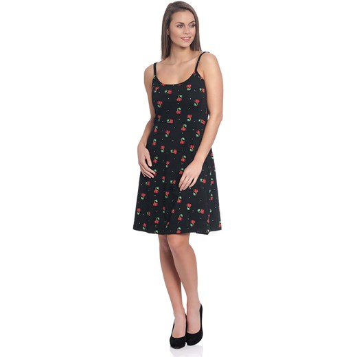Pussy Deluxe Sukienka &quot;Sweet Cherry&quot; w kolorze czarnym XL Limango Polska wyprzedaż