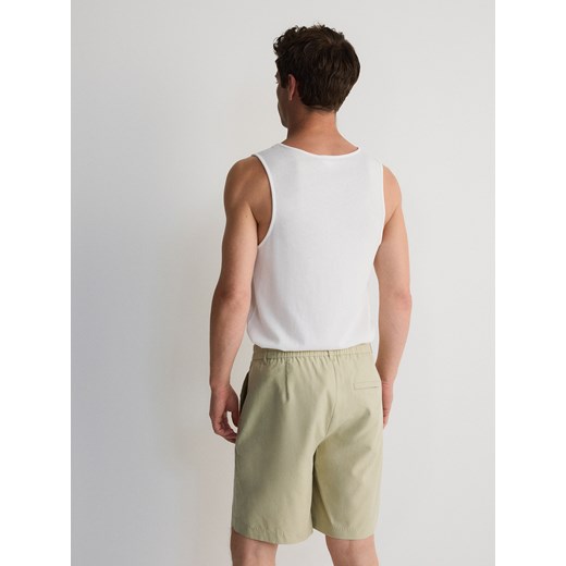 Reserved - Szorty relaxed jogger - jasnozielony Reserved L Reserved