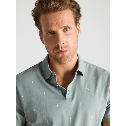 Sinsay - Koszulka polo - zielony Sinsay XXL Sinsay