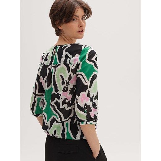 OPUS Bluzka w kolorze czarno-zielonym Opus 36 promocyjna cena Limango Polska