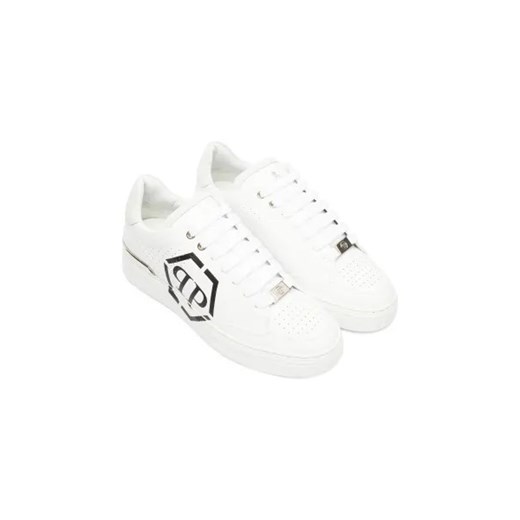 Philipp Plein Skórzane sneakersy Hexagon 45 Gomez Fashion Store