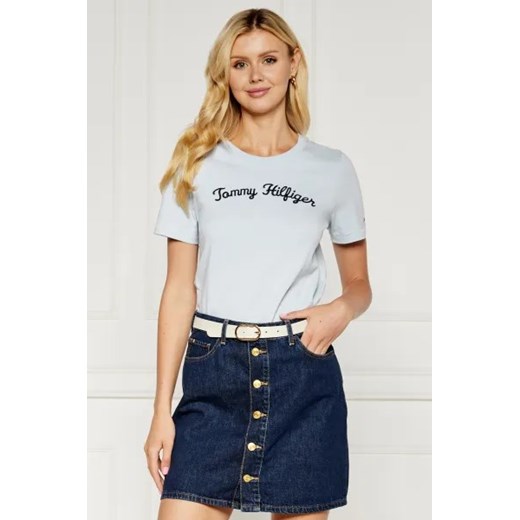 Tommy Hilfiger T-shirt | Regular Fit ze sklepu Gomez Fashion Store w kategorii Bluzki damskie - zdjęcie 173735420