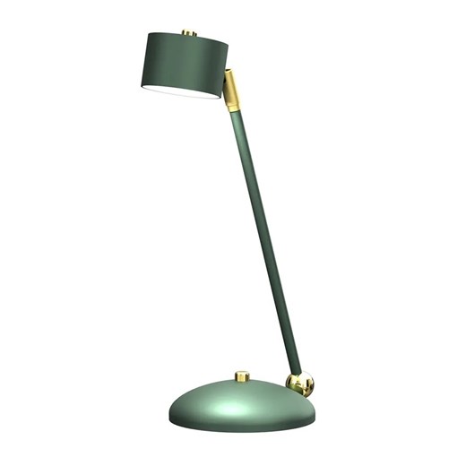 Nowoczesna lampka biurkowa zielono-złota - N021-Umer ze sklepu Edinos.pl w kategorii Lampy stołowe - zdjęcie 173736133