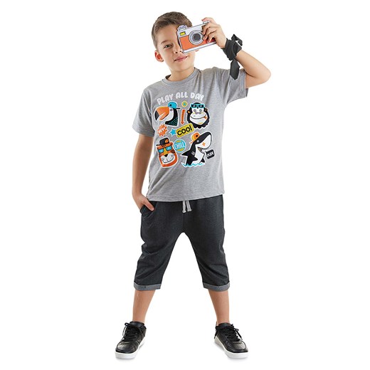 Denokids 2-częściowy zestaw w kolorze szaro-antracytowym ze sklepu Limango Polska w kategorii Komplety chłopięce - zdjęcie 173736894