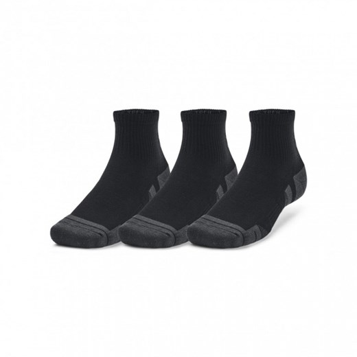 Skarpetki treningowe uniseks Under Armour (3-pack) Performance Tech Qtr - czarne ze sklepu Sportstylestory.com w kategorii Skarpetki męskie - zdjęcie 173738963