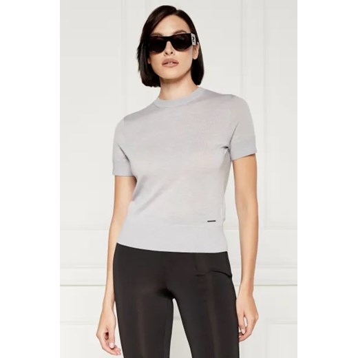 Calvin Klein Wełniana bluzka | Slim Fit ze sklepu Gomez Fashion Store w kategorii Bluzki damskie - zdjęcie 173741101