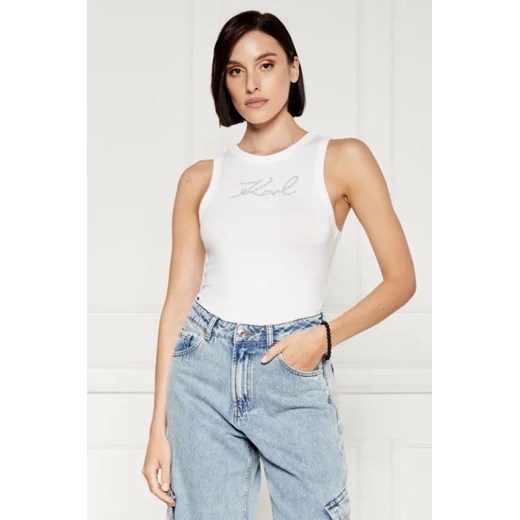 Karl Lagerfeld Top | Regular Fit ze sklepu Gomez Fashion Store w kategorii Bluzki damskie - zdjęcie 173741203
