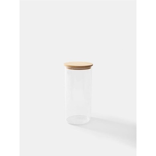 Sinsay - Szklany pojemnik z pokrywką - biały Sinsay One Size Sinsay
