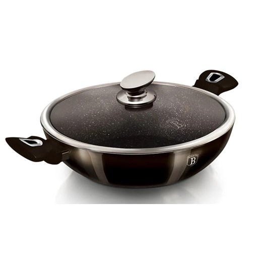 Elegancki garnek w czarnym opalizującym kolorze Z6-R82 ze sklepu Edinos.pl w kategorii Garnki - zdjęcie 173744243