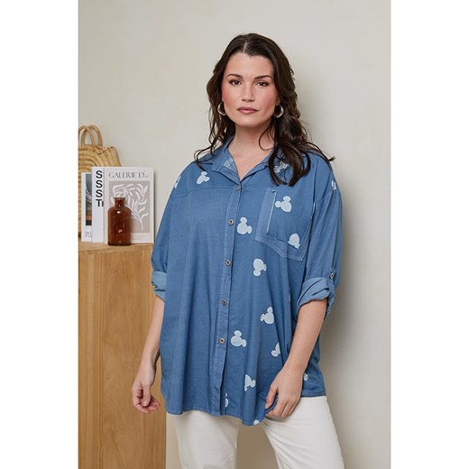 Curvy Lady Koszula w kolorze niebieskim ze sklepu Limango Polska w kategorii Koszule damskie - zdjęcie 173744702