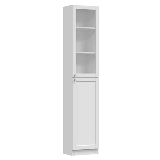 Biała szklana witryna na książki - Clarity 9X Elior One Size Edinos.pl