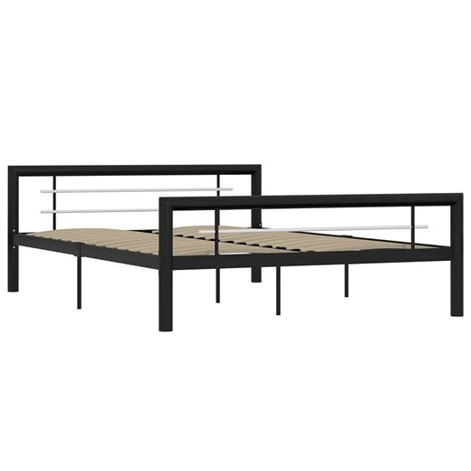 Czarne metalowe łóżko 180x200 cm - Sintra ze sklepu Edinos.pl w kategorii Łóżka i materace - zdjęcie 173747102