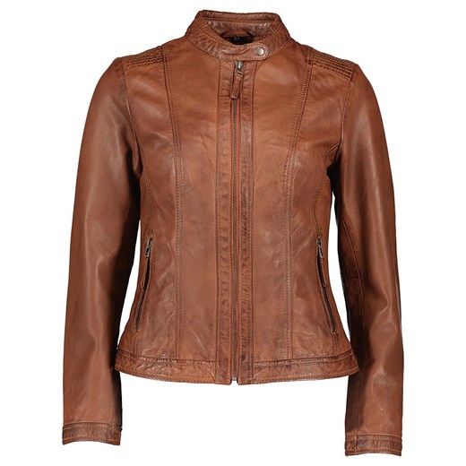 7eleven Skórzana kurtka &quot;Ulla&quot; w kolorze karmelowym ze sklepu Limango Polska w kategorii Kurtki damskie - zdjęcie 173748190