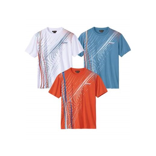 Zestaw 3 koszulek Sport Summer ze sklepu Atlas For Men w kategorii T-shirty męskie - zdjęcie 173748390