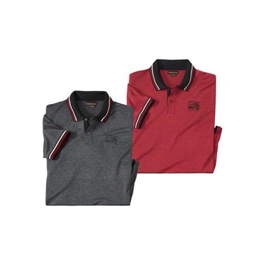 Zestaw 2 melanżowych polo ze sklepu Atlas For Men w kategorii T-shirty męskie - zdjęcie 173748404