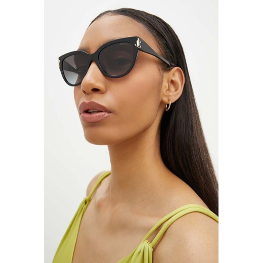 Jimmy Choo okulary przeciwsłoneczne damskie kolor czarny 0JC5018U ze sklepu ANSWEAR.com w kategorii Okulary przeciwsłoneczne damskie - zdjęcie 173748481