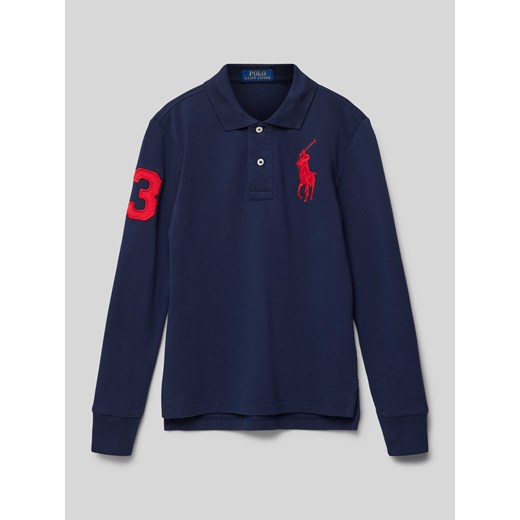 Koszulka polo o kroju slim fit z wyhaftowanym logo ze sklepu Peek&Cloppenburg  w kategorii T-shirty chłopięce - zdjęcie 173750244